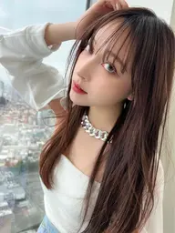 ＊顔周り縮毛矯正➕似合わせカット➕トリートメント➕marbb🫧