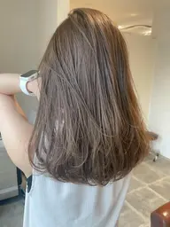 【1番人気‼️】カット+透明感カラー+髪質改善トリートメント