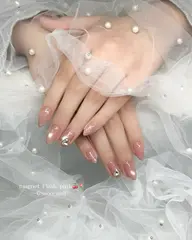 【ハンド】🩵定額B Design🩵《韓国ワンホンネイル》【オフあり】