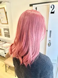 ⭐️ケアブリーチWカラー+ブロー⭐️