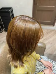 【夏に向けて明るめ🧡】艶カラー＋cutモデル🧡
