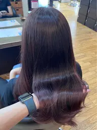 🌟3月限定価格🌟カット＋髪質改善ケアカラー＋Aujua トリートメント(ロング＋￥1650)