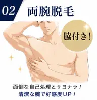 【両腕脱毛】メンズ脱毛