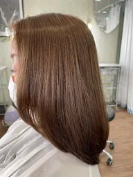 【明るく染まる傷まない白髪染めカラー】✨白髪を透明感のある髪色に！明るい白髪染めカラー✨カット付き