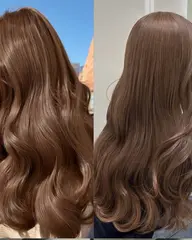 【18時​〜​20時以降限定モデル特別価格】ワンカラー🤎明るめベージュカラー／ブラウンカラー🤎＋シャンプーブロー