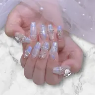 🌺人気No３🌺ジェルチップスカルプ💙アートし放題💙 店内全てのパーツ対応《オフ別料金》