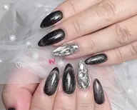 🎀チップ長さ出し★マグネット➕2本ストーン埋め尽くし