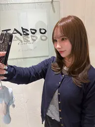 👑人気No.1👑カット+ブリーチなしダブルカラー+Aujuaトリートメント🎨