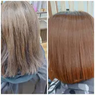 髪質改善トリートメント＆超音波アイロン