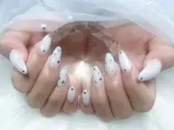 スカルプ ワンカラー+10本パーツ付け放題