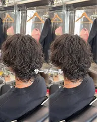 (大人の色気パーマ)メンズカット➕襟足ありパーマ¥12200*サーフカール等