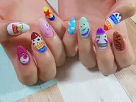 【スカルプ】痛・推しネイル（フラットアート）￥9000～※詳細情報は必ずご確認下さい※