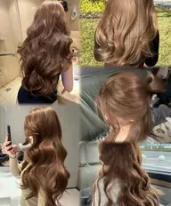 『夏にむけて明るめ☘️🤎』ブリーチなしWカラー➕高保湿トリートメント❕ミニモ学割#ベージュカラー#オリーブカラー