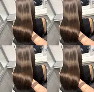 🌙上品な大人韓国ロングへア🌙カット＋ブリーチなしWカラー＋Aujua7step髪質改善「ダメージレス/高発色」