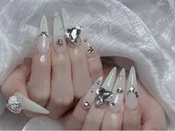 チップ10本長さ出し+ワンカラー+パーツつけ放題 120分 ¥12980→￥9180