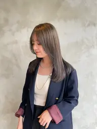 カット+艶感ストーレート