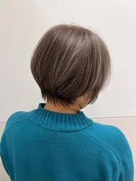 カット＋白髪ぼかしハイライト＋髪質改善トリートメント