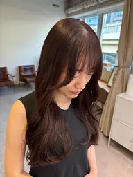 似合わせカット+暖色系カラー+リペアトリートメント