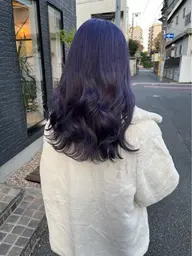 【ワンカラー💜】+3stepトリートメント🫧（内部補修+コーティングtr）超音波アイロン付き✨️