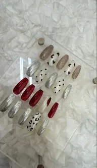 ワンカラー（ラメも可)➕デザイン1本