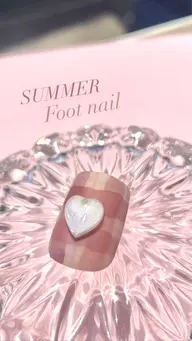 パーツ２個無料✨【持ち込みOK】フット🦶親指だけアートor色変更