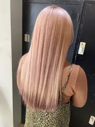 🌼ダメージ軽減✨ケアブリーチ使用🌼 【ダメージレスハイトーン】ケアブリーチ+ケアカラー+TOKIO TR