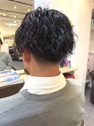 【朝ラク】ツイストスパイラルパーマ+メンズカット