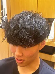 カット+ツイストスパイラル+波巻き