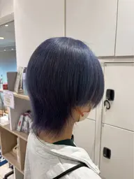 🦋ブリーチ込みのダブルカラー🦋❄️綺麗な寒色カラー❄️