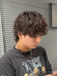 【圧倒的人気No.1】メンズカット＋選べるパーマ（波巻き/ツイスパ/ニュアンス・フェザー）