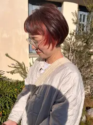 カット＋前髪縮毛矯正のメニューです✨毎日アイロンを通すのが面倒な方必見へ🍀