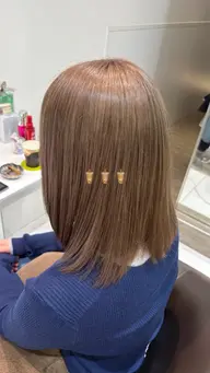 【🫧ポイントで艶のある髪に🫧】 ポイント縮毛矯正