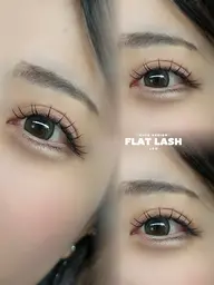 フラットラッシュ120本♡束感コーティング付き