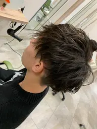 (朝の時短セット)カット+パーマ