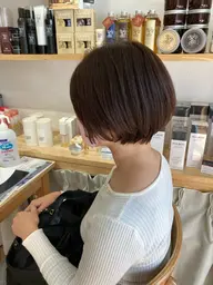 前下がりカット/ショートボブスタイル♪