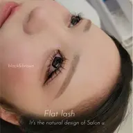 下マツエク50本まで￥3300／つけ放題￥4400【極柔フラットラッシュ】※wフラット変更+500円