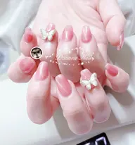 【オフ有り】マグネットネイル/フラッシュネイル/ラメグラデーション🩷オフィスネイル/港区ネイル上品ネイルちゅるんネイル