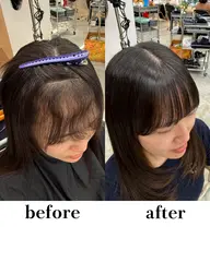 【曲がる前髪矯正❗️】前髪縮毛矯正＋3stepトリートメント