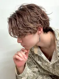 人気No.2【💠新規メンズ限定💠】カット＋フェザーパーマ(前処理剤付き)＋ダメージケアトリートメント†.  ໋☪︎