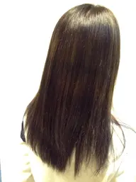 【梅雨対策】艶美髪ストレート+カット+トリートメント