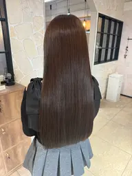 カット＋縮毛矯正＋1step トリートメント※メンズ、ショート不可