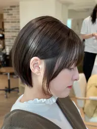 今だけお🉐 【火、木曜日限定】似合わせボブカット+透明感カラー🎨+2stepトリートメント