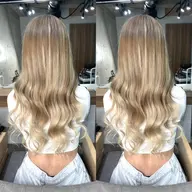 👑ハイトーンロングに👑　ダブルカラー➕シールエクステ40本