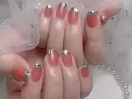 【ソフトジェルオフ無料】HAND ガラスフレンチ➕甘皮ケア➕保湿オイル♪