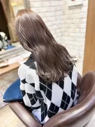 <ブリーチなしダブルカラー>ダメージが気になるけど透明感が欲しい方はこちら!今ならミニモ限定トリートメント付き!