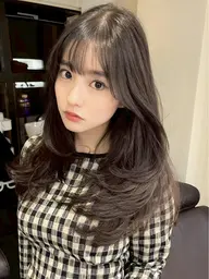 透明感カラー＋艶トリートメント