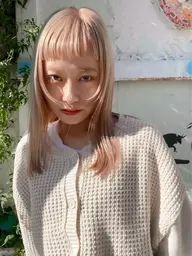 ✨外国人風カラーもお任せ✨【ダブルカラー】ケアブリーチ+透明感カラー+3stepトリートメント