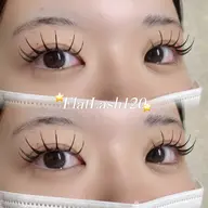 フラットラッシュ100本​〜​➕束感仕上げ