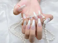 ✋手🔰練習モデル🦋初回ジェルオフ無料‼️ミラーフレンチ💅ベースの色も選べます‼️【すぐ予約OK💫💫】
