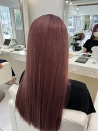 【ミニモ限定】ブリーチ1回+カラー+内部補修TR透明感カラー・ナチュラルハイトーン🫧